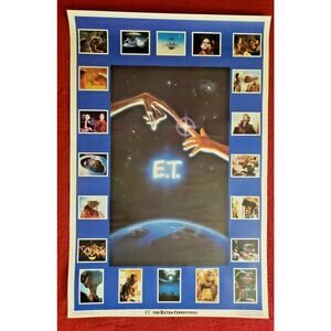 1982 E.T. Universal City Studios Promotional Movie Poster 35"X 23" 143